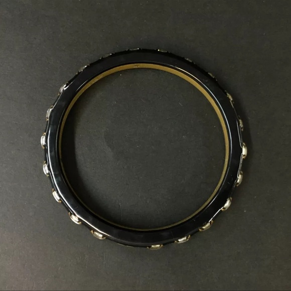 ❌❌SOLD❌❌CHANEL Vintage CC Logo Rhinestone Bangle Bracelet - Picture 6 of 7